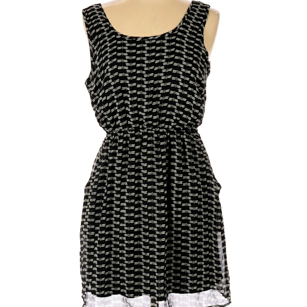 NWOT Band Of Gypsies Blk & White Houndstooth Dress